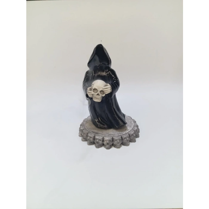 Hayalet Kurukafa Konik Tütsülük (10 ADET TÜTSÜ HEDİYELİ)Buhurdanlık Oda Kokusu Dekoratif Obje