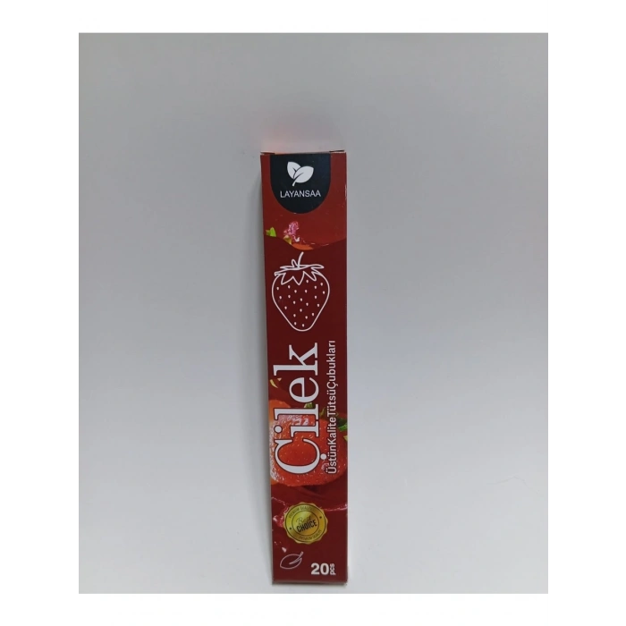 ÇUBUK TÜTSÜ ÇİLEK 20 ADET (1 PAKET) STRAWBERRY LAYANSAA