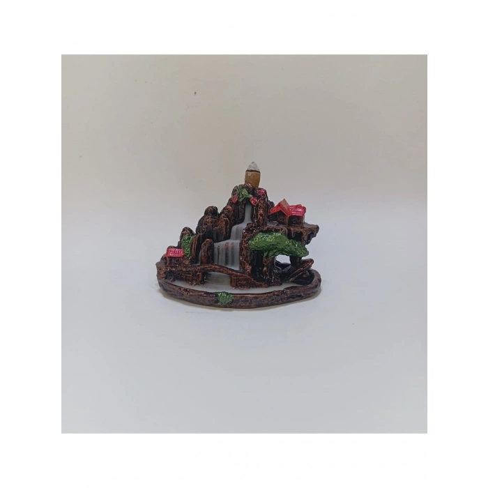 Mini Köprülü Dağ Şelale Geri Akış Tütsülük Buhurdanlık Oda Kokusu