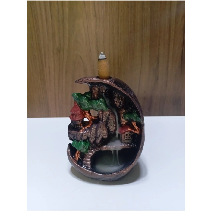 Mini Ay Dağ Şelale Geri Akış Tütsülük Buhurdanlık