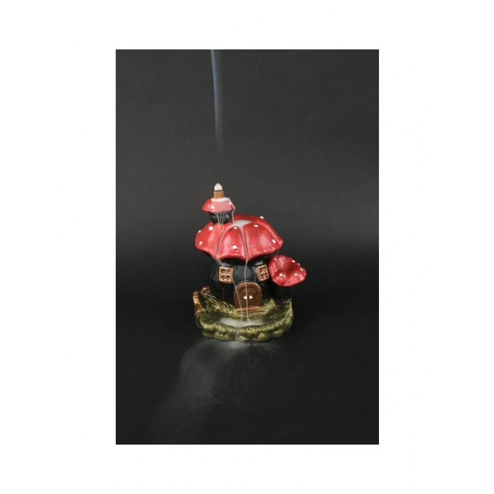 Mantar Ev Geri Akış Şelale Tütsülük Buhurdanlık Metalik