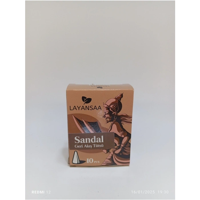 Layansaa Geri Akış Konik Tütsü Sandal 30 adet (3 kutu)