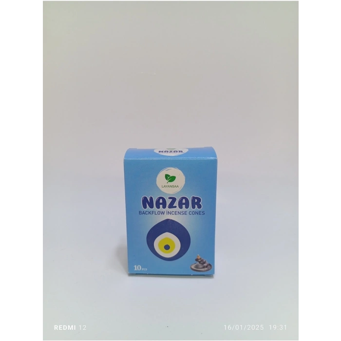 Layansaa Geri Akış Konik Tütsü NAZAR 30 Adet (3 kutu)