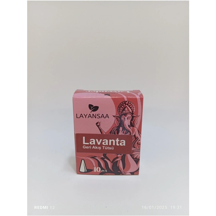 Layansaa Geri Akış Konik Tütsü LAVANTA 30 adet (3 kutu)