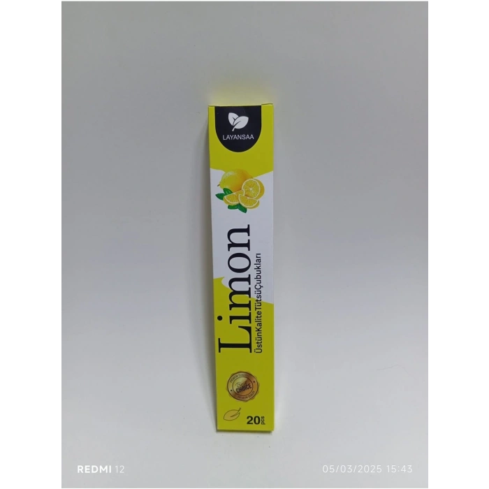 Çubuk Tütsü LİMON aromalı 20 adet (1 paket) LAYANSAA