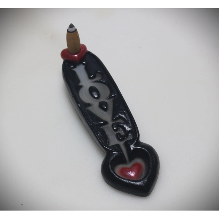 Tedi Sanat Aşk Love Geri Akış Şelale Tütsülük Buhurdanlık