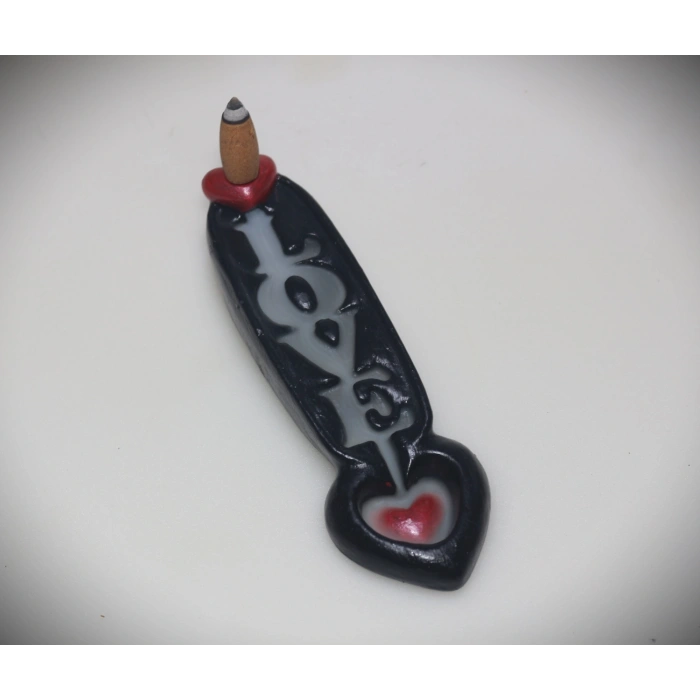 Tedi Sanat Aşk Love Geri Akış Şelale Tütsülük Buhurdanlık