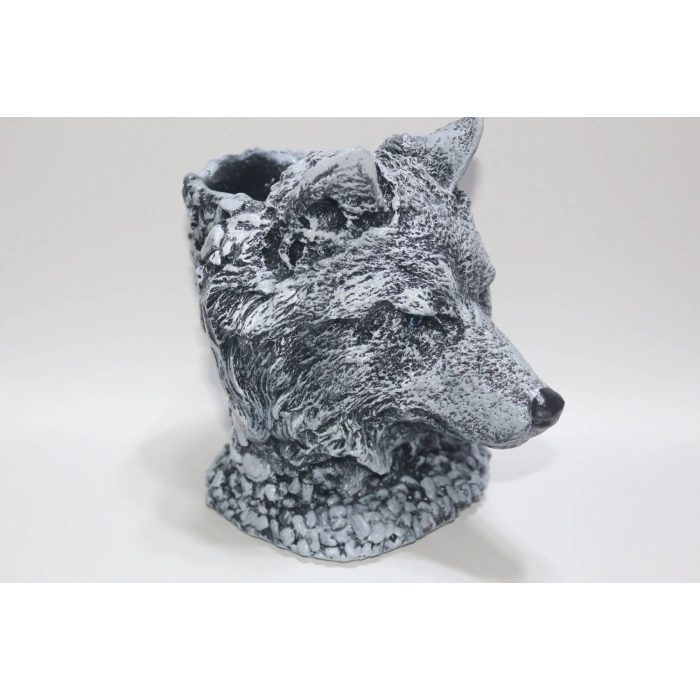 Tedi Sanat Kurt Büst Saksı