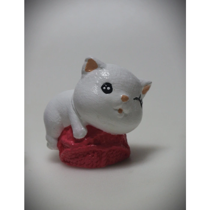 Tedi Sanat Kedi Biblo Dekoratif 3 Lü