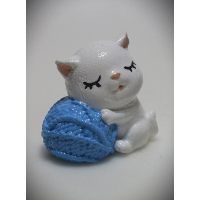 Tedi Sanat Kedi Biblo Dekoratif 3 Lü