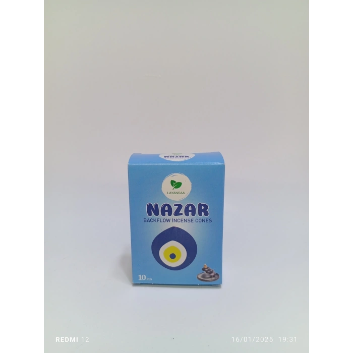 Tedi Sanat Layansaa Geri Akış Konik Tütsü Nazar 10 Adet (1 Kutu)