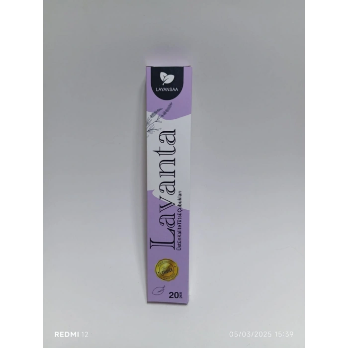 Tedi Sanat Çubuk Tütsü Lavanta 60 Adet(3 Paket) Layansaa