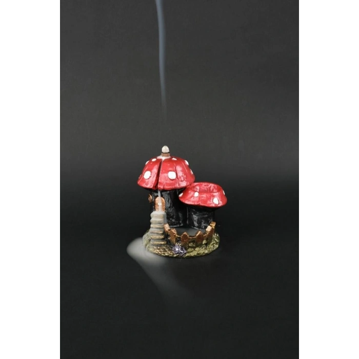 Tedi Sanat Mantar Ev Geri Akış Şelale Tütsülük 10 Adet Tütsü Hediyeli