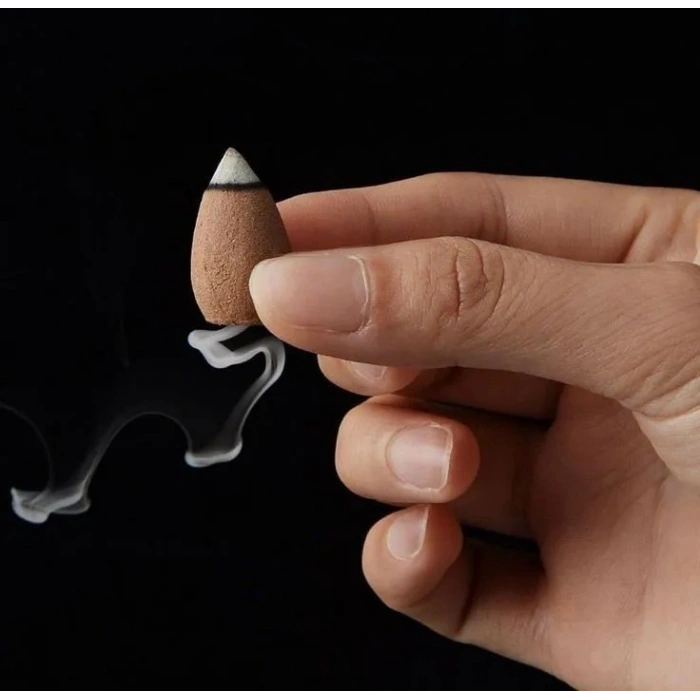 Tedi Sanat Mantar Ev Geri Akış Şelale Tütsülük 10 Adet Tütsü Hediyeli