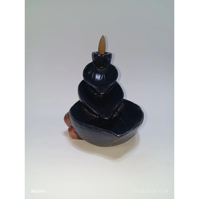 Tedi Sanat Yaprak Tütsülük (10 Adet Tütsü Hediyeli) Geri Akışlı Tütsülük Buhurdanlık