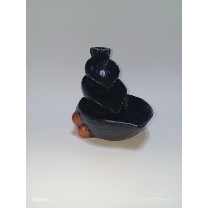 Tedi Sanat Yaprak Tütsülük (10 Adet Tütsü Hediyeli) Geri Akışlı Tütsülük Buhurdanlık