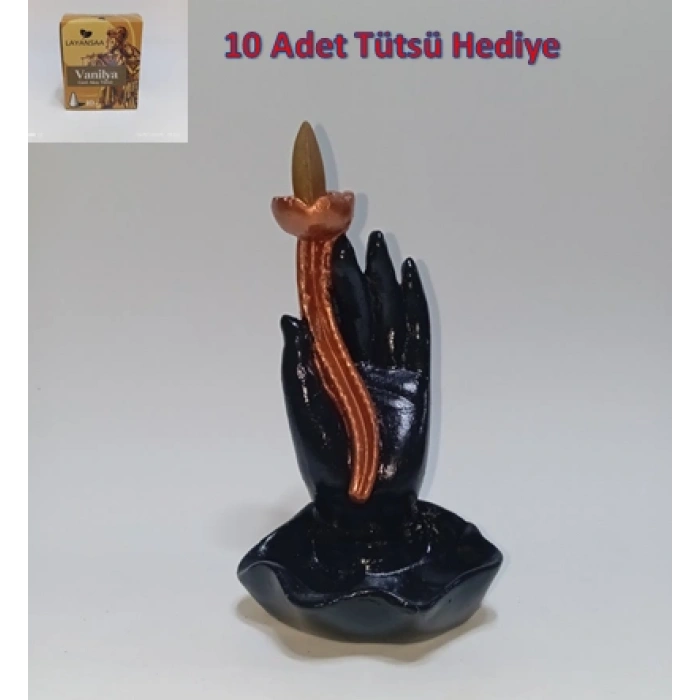 Tedi Sanat El Tütsülük (10 Adet Tütsü Hediyeli ) Geri Akış Tütsülük Buhurdanlık