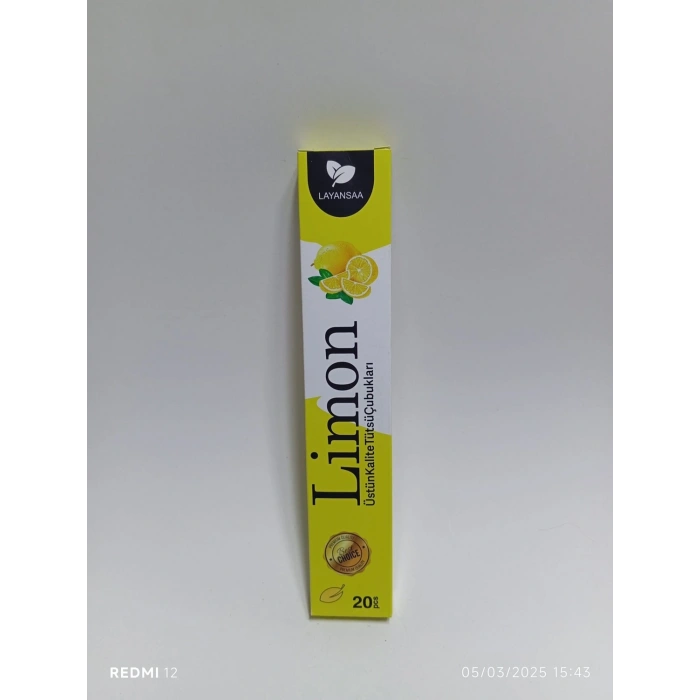 Tedi Sanat Çubuk Tütsü Limon Aromalı 20 Adet (1 Paket) Layansaa