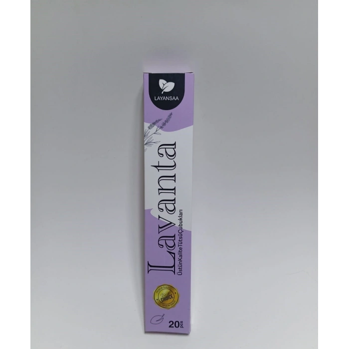 Tedi Sanat Çubuk Tütsü Lavanta 20 Adet (1 Paket) Lavander Layansaa