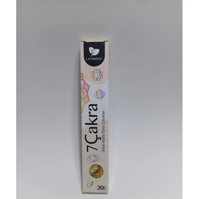 Tedi Sanat Çubuk Tütsü 7 Çakra 20 Adet (1 Paket) Layansaa
