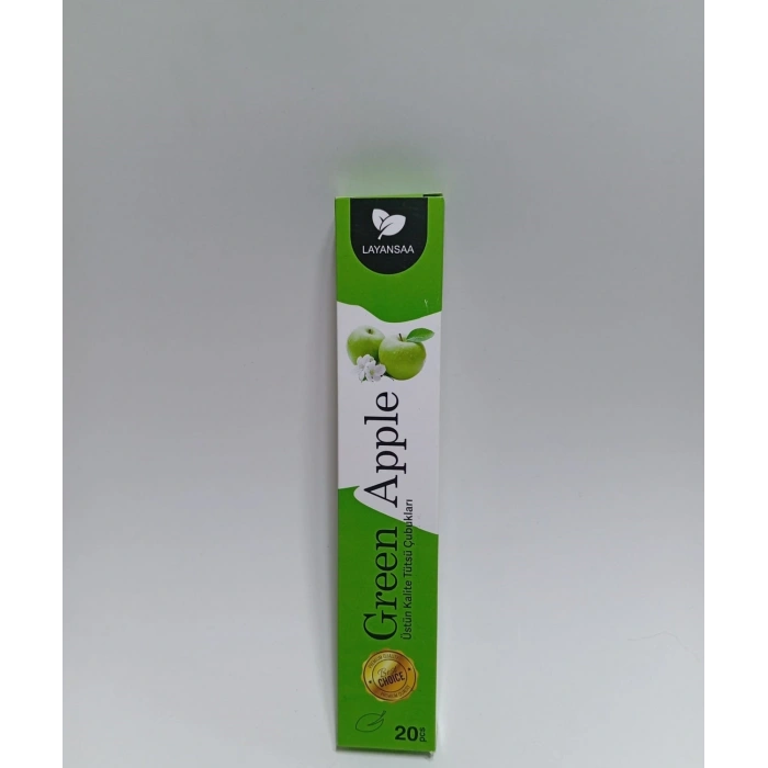 Çubuk Tütsü Yeşil Elma 20 Adet (1 Paket) Layansaa