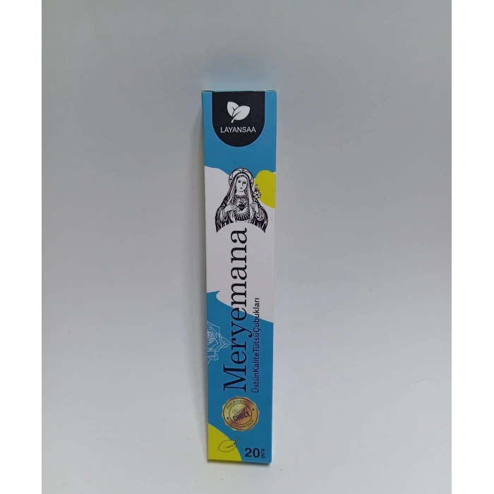 Tedi Sanat Çubuk Tütsü Meryem Ana 20 Adet (1 Paket) Virgin Mary Layansaa