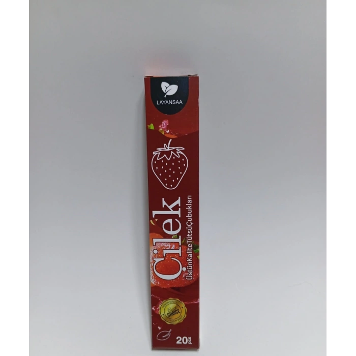 Tedi Sanat Çubuk Tütsü Çilek 20 Adet (1 Paket) Strawberry Layansaa