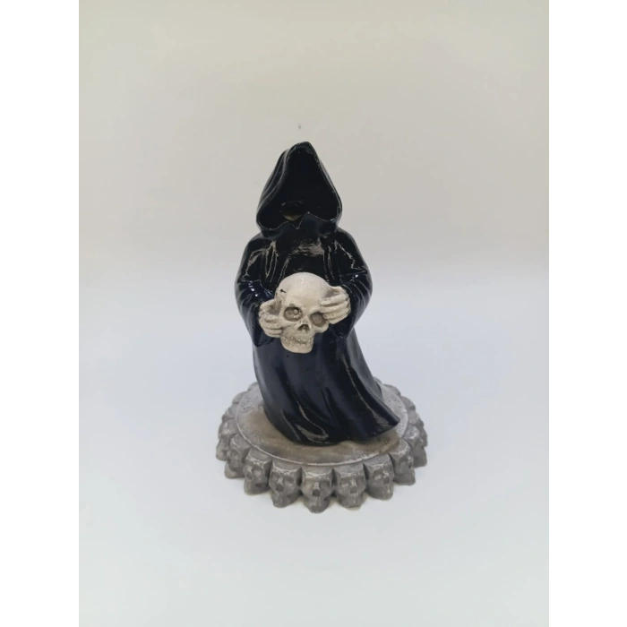 Hayalet Kurukafa Konik Tütsülük (10 Adet Tütsü Hediyeli)Buhurdanlık Oda Kokusu Dekoratif Obje