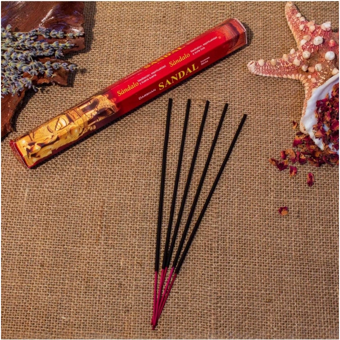 Darshan International Sandal Hexa 20li Çubuk Tütsü (1 Saate Kadar Yanma Süresi)