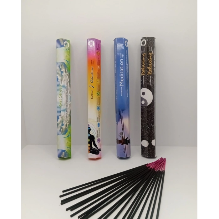 Tedisanat Çubuk Tütsü 80 Adet (4 Paket) Antistres-Meditasyon- 7çakra- Relaxing Darshan
