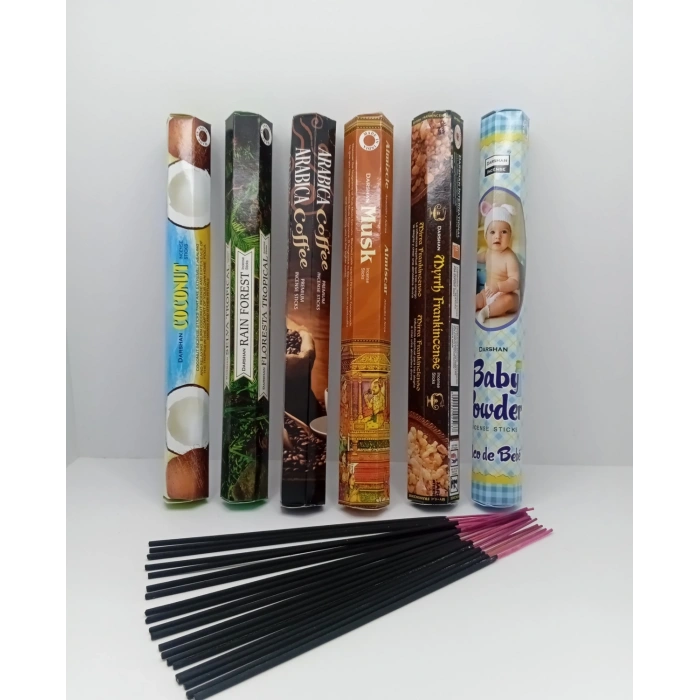 Tedisanat 120 Adet (6 Lı) Çubuk Tütsü Darshan