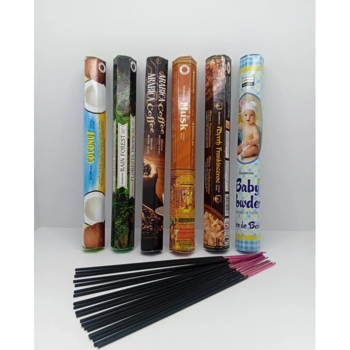 Tedisanat 120 Adet (6 Lı) Çubuk Tütsü Darshan