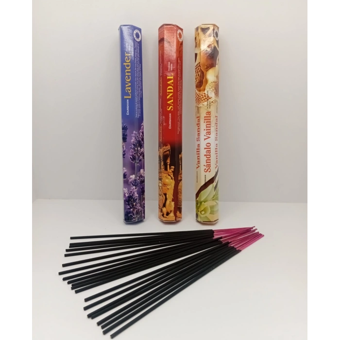 Darshan Çubuk Tütsü 60 Adet (Lavanta- Sandal- Vanilyasandal)