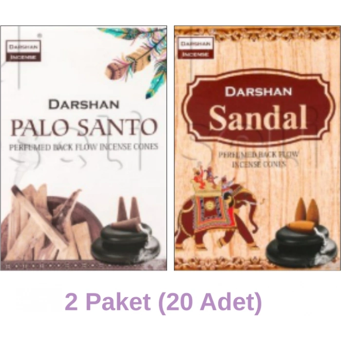 Darshan Geri Akışlı Şelale Tütsü 2li Set (20 Adet Tütsü)