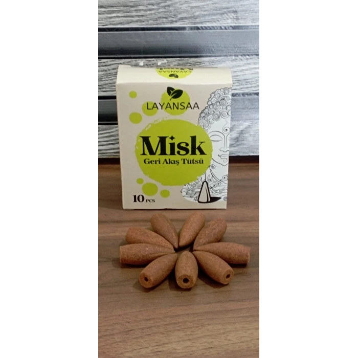 Layansaa 10 Adet Geri Akış Tütsü Musk (Misk) Kokulu