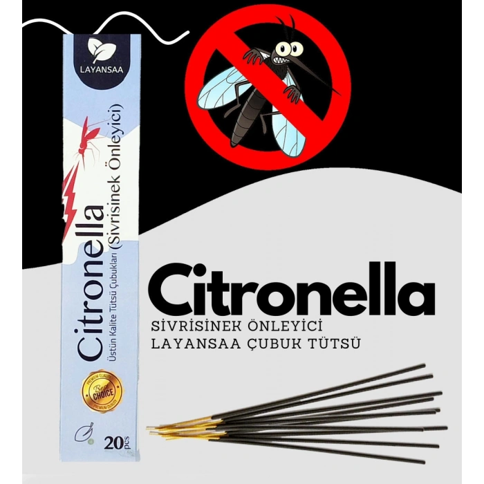 Layansaa Sivri Sinek Önleyici Çubuk Tütsü 20 Adet