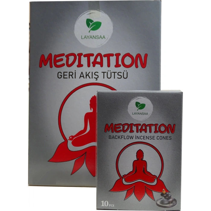 Meditation - Meditasyon Özel Aromalı Geri Akış Backflow Özel Aromalı Tütsü 10 Adet Konik Tütsü Geri Akış Tütsü Tütsü Oda kokusu Backflow incense