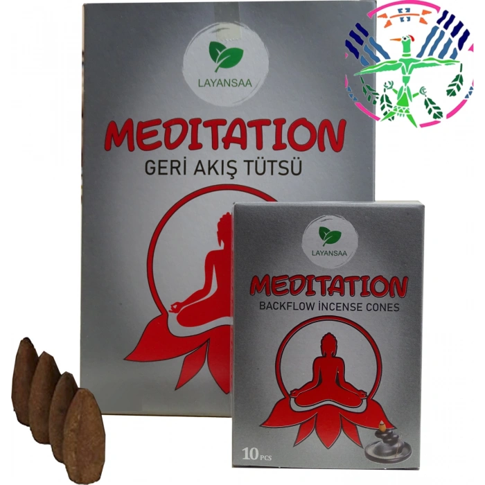 Meditation - Meditasyon Özel Aromalı Geri Akış Backflow Özel Aromalı Tütsü 10 Adet Konik Tütsü Geri Akış Tütsü Tütsü Oda kokusu Backflow incense