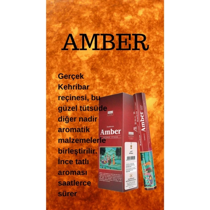 Amber Kötü Enerji Tütsüsü 20 Çubuk