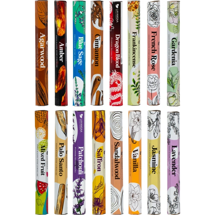 Layansaa 16 Paket 320 Adet Tütsü 16 Farklı Aroma