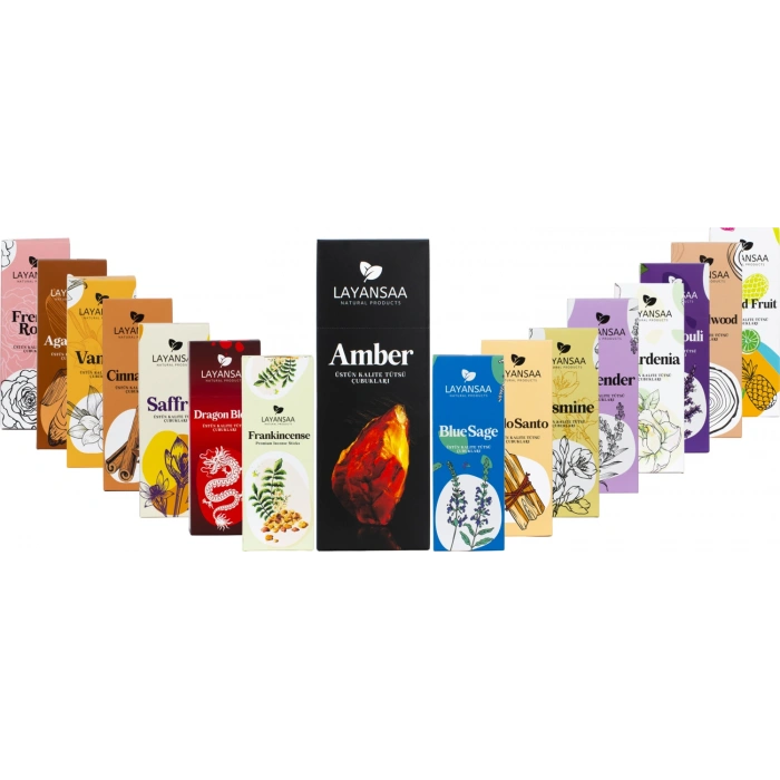 Layansaa 16 Paket 320 Adet Tütsü 16 Farklı Aroma