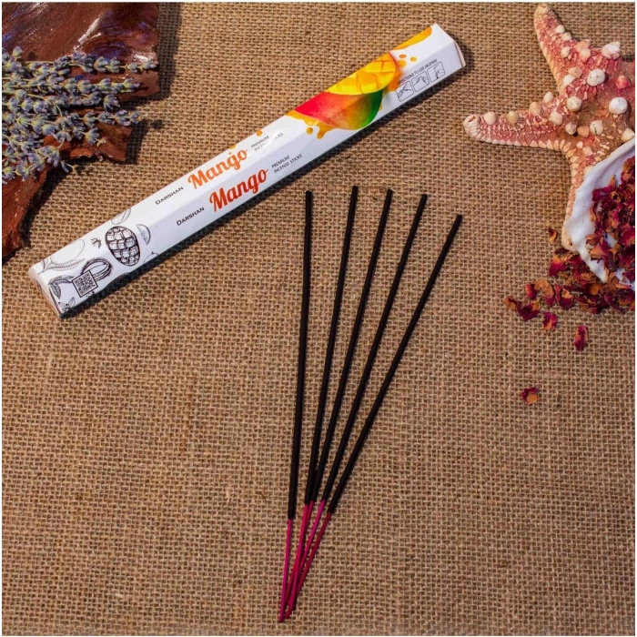 Darshan International Mango Hexa 20li Çubuk Tütsü (1 Saate Kadar Yanma Süresi)