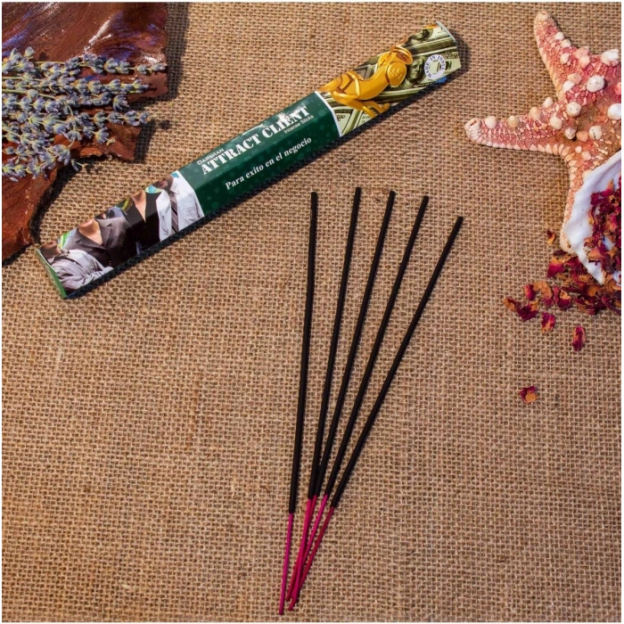 Darshan International Attract Client Hexa 20li Çubuk Tütsü (1 Saate Kadar Yanma Süresi)