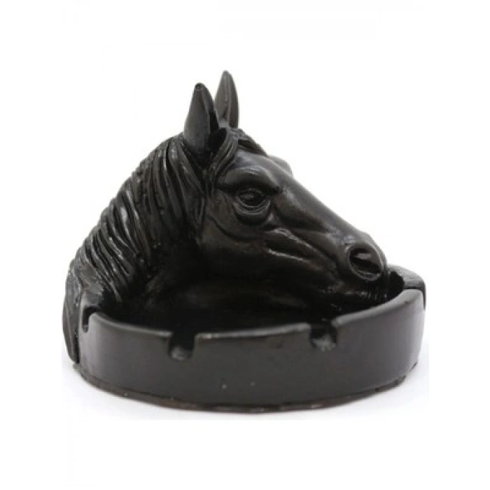 Tedisanat At Figürlü Dekoratif Küllük | Şık Tasarım Kül Tablası & Hediyelik Ürün