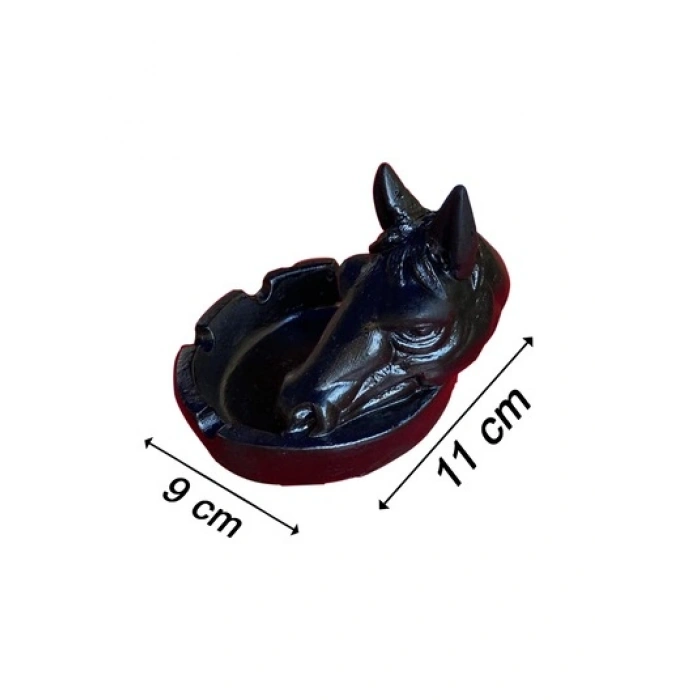 Tedisanat At Figürlü Dekoratif Küllük | Şık Tasarım Kül Tablası & Hediyelik Ürün