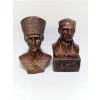 Mustafa Kemal Atatürk Büst Heykel 2li