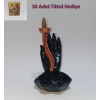 Tedi Sanat El Tütsülük (10 Adet Tütsü Hediyeli ) Geri Akış Tütsülük Buhurdanlık