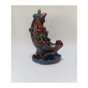 Yamaç Ay Geri Akış Şelale Tütsülük (10 adet tütsü hediyeli)Buhurdanlık Oda kokusu