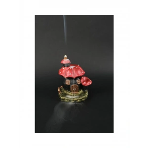 Mantar Ev Geri Akış Şelale Tütsülük Buhurdanlık Metalik