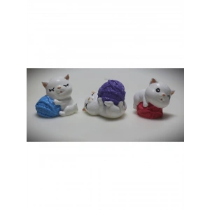 Kedi Biblo Dekoratif 3 lü